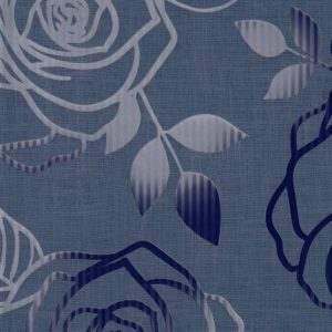 Voksdug med blå roser