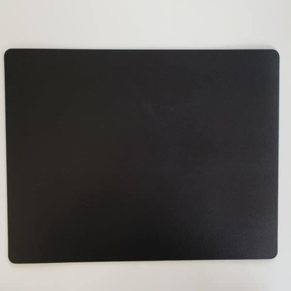 Dækkeserviet Læder Raw Square Sort
