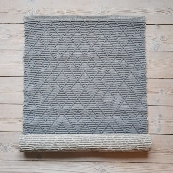 Tæppe med antiskrid, Grå, 60 X 90 cm fra textilogvoksdug.dk